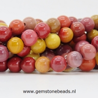 Mookaiet kralen rond van 8 mm