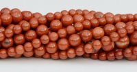 Rode Jaspis kralen rond van 10 mm