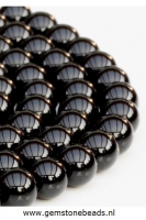 Ronde zwarte Onyx kralen van 8 mm