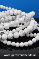 Witte Howliet kralen rond van 10 mm
